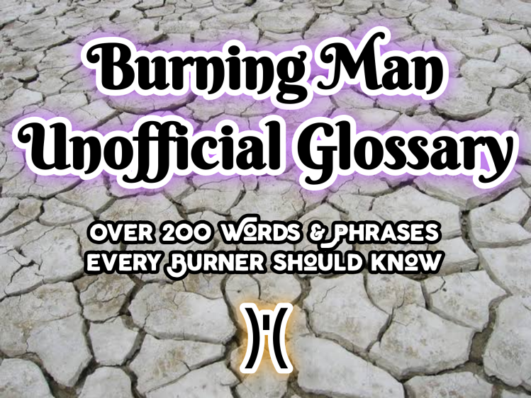Burning Man Vernacular: Words, Lingo, Jargon, and Slang terms
